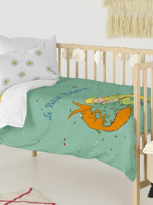 Parure De Lit Bébé 2 Pièces | Housse De Couette 120x90cm + Taie D'oreiller | 50% Coton 50% Polyester | 20 Couleurs