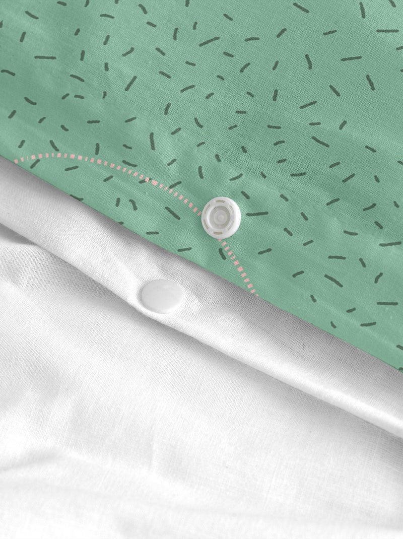 Parure housse de couette 2 pièces Le printemps Lit Bébé "Happyfriday" Multicolore - Kiabi