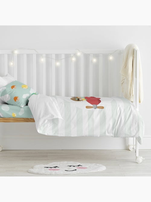 Parure housse de couette 2 pièces Learning to fly Berceau "Happyfriday" - Kiabi