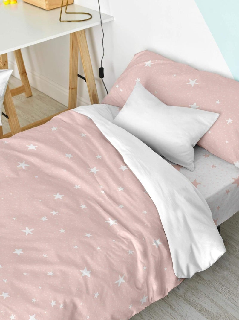 Parure housse de couette 2 pièces Little star "Happyfriday" Rose - Kiabi