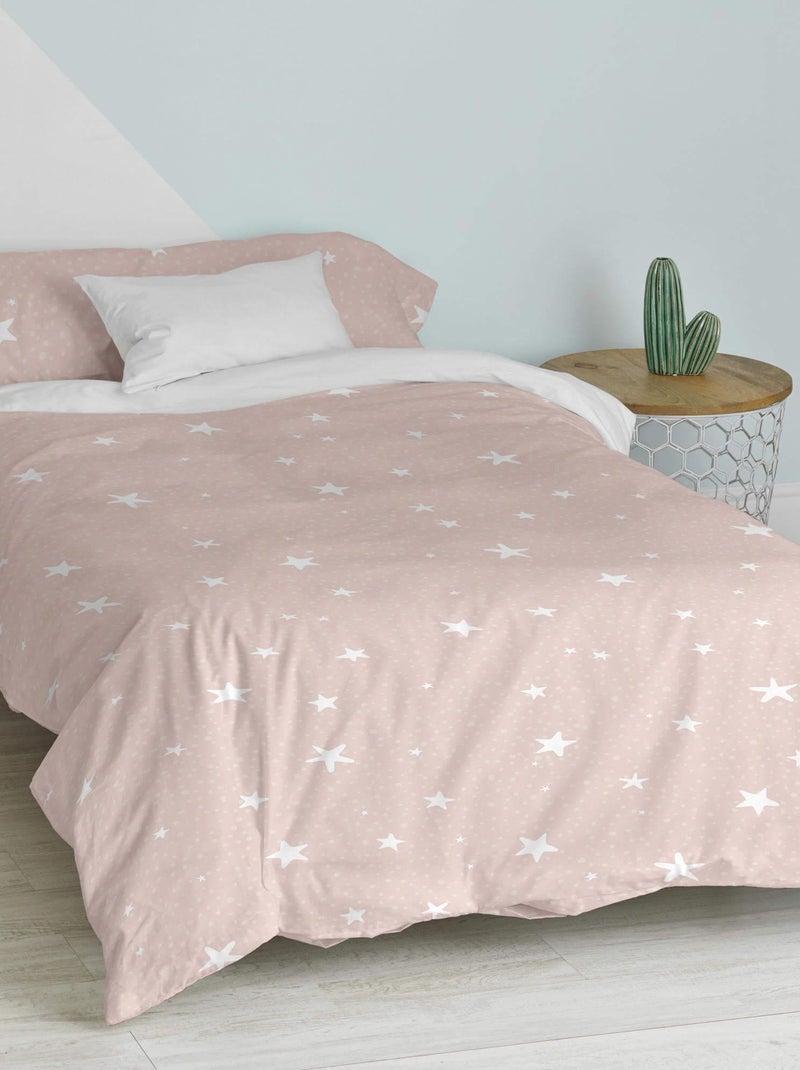 Parure housse de couette 2 pièces Little star "Happyfriday" Rose - Kiabi