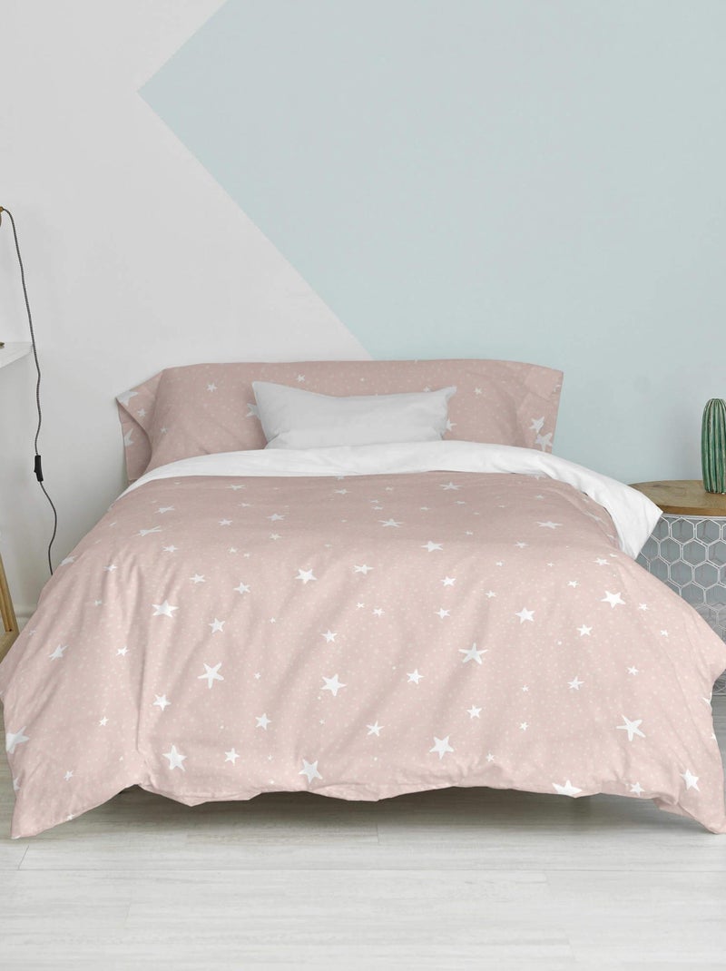 Parure housse de couette 2 pièces Little star "Happyfriday" Rose - Kiabi
