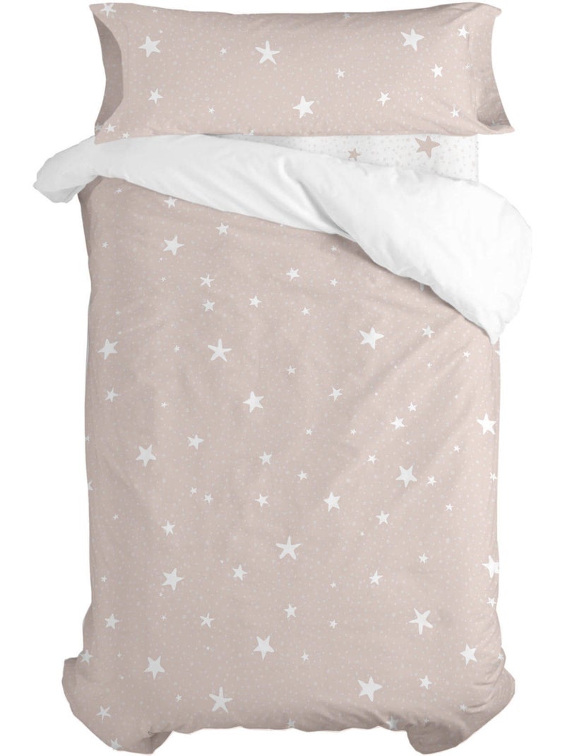 Parure housse de couette 2 pièces Little star "Happyfriday" Rose - Kiabi