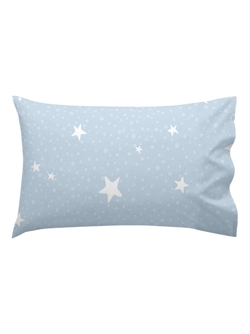 Parure housse de couette 2 pièces Little star Lit Bébé "Happyfriday" Bleu - Kiabi