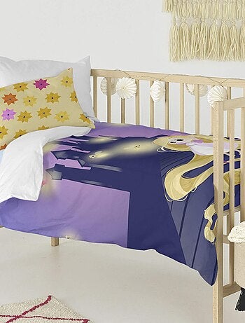 Parure housse de couette 2 pièces Long braid Berceau "Happyfriday