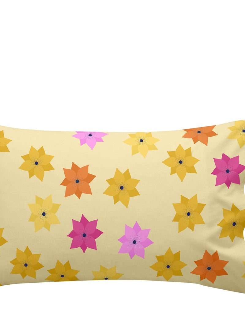 Parure housse de couette 2 pièces Long braid Berceau "Happyfriday" Jaune - Kiabi