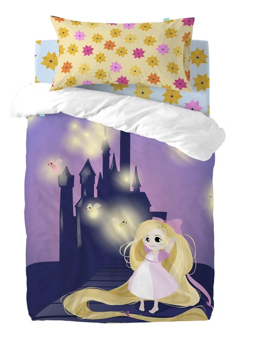 Parure housse de couette 2 pièces Long braid "Happyfriday" - Kiabi