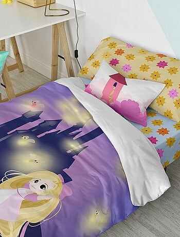 Parure housse de couette 2 pièces Long braid "Happyfriday