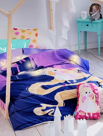 Parure housse de couette 2 pièces Long braid "Happyfriday