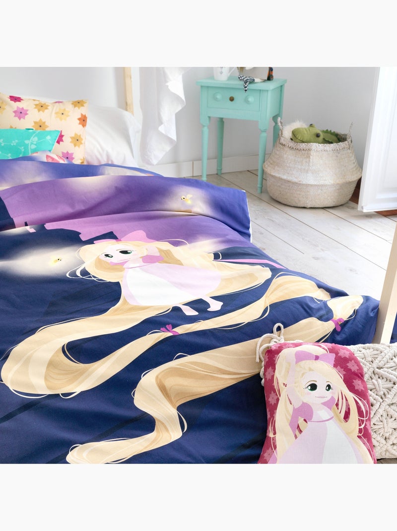 Parure housse de couette 2 pièces Long braid "Happyfriday" Multicolore - Kiabi