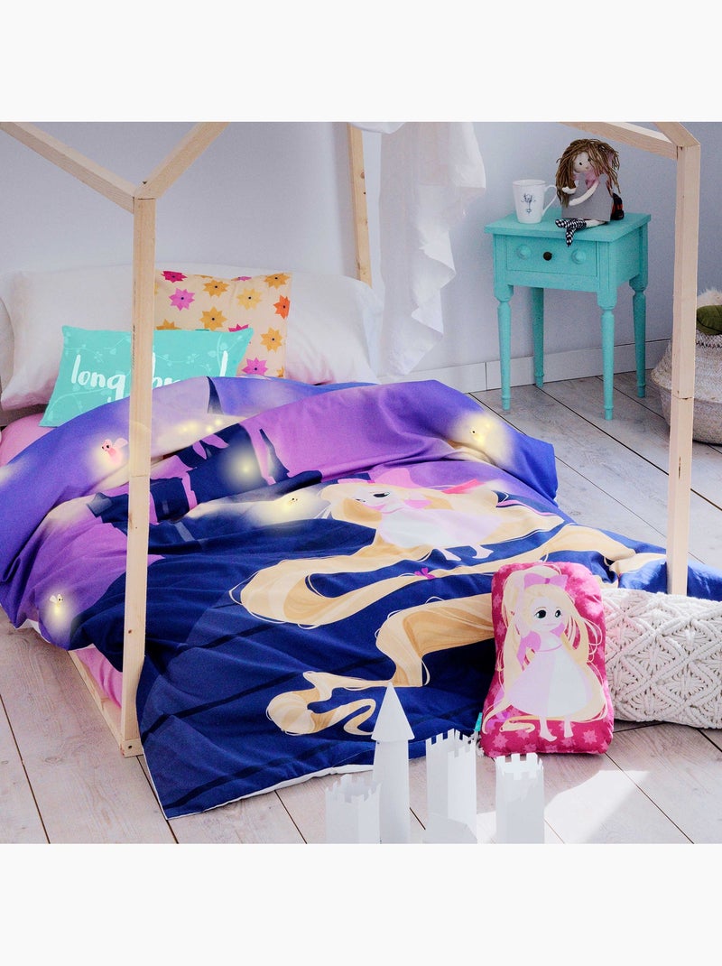 Parure housse de couette 2 pièces Long braid "Happyfriday" Multicolore - Kiabi