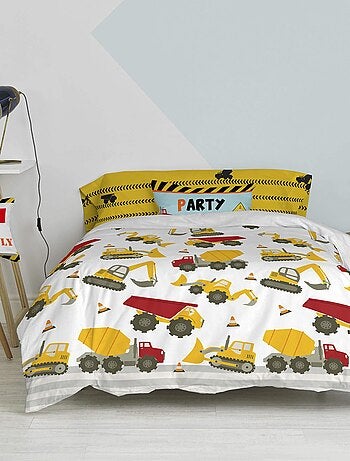 Parure housse de couette 2 pièces Machinery "Happyfriday