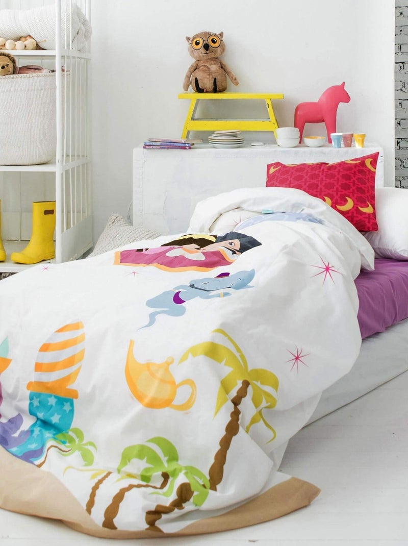 Parure housse de couette 2 pièces Magic rug "Happyfriday" Blanc - Kiabi