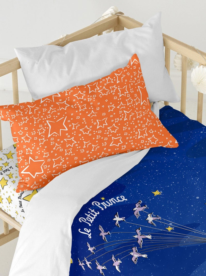 Parure housse de couette 2 pièces Migration Berceau "Happyfriday" Bleu Jaune - Kiabi