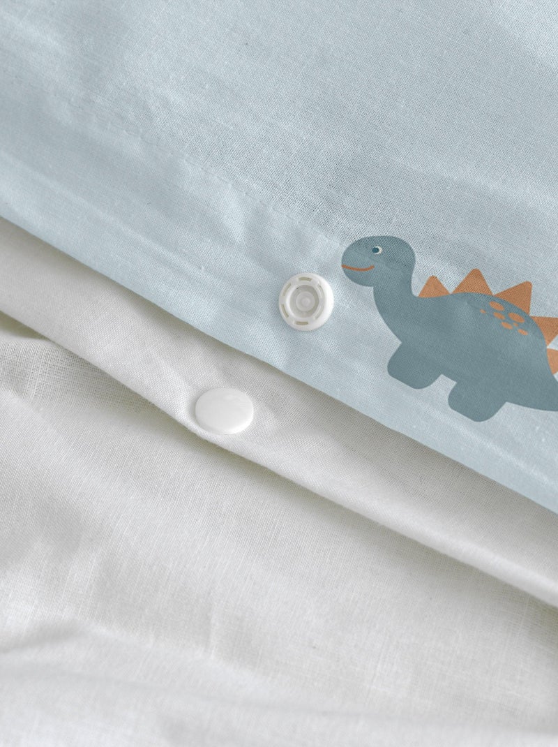 Parure housse de couette 2 pièces Mini dinosaur "Happyfriday" Blanc - Kiabi