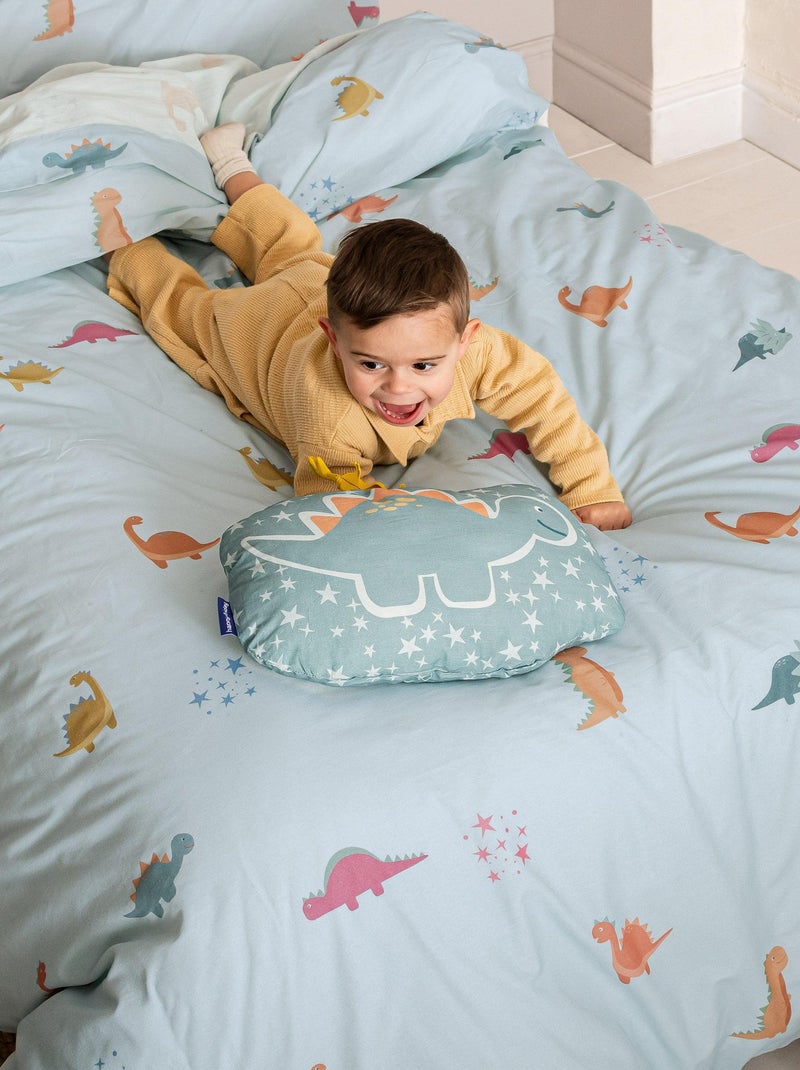 Parure housse de couette 2 pièces Mini dinosaur "Happyfriday" Blanc - Kiabi