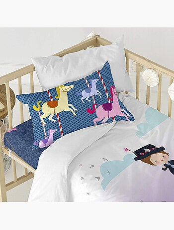 Parure housse de couette 2 pièces nanny "happyfriday