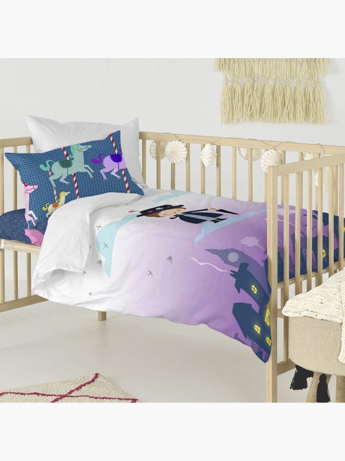 Parure housse de couette 2 pièces Nanny "Happyfriday" - Kiabi