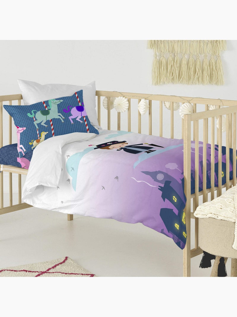 Parure housse de couette 2 pièces Nanny "Happyfriday" Multicolore - Kiabi