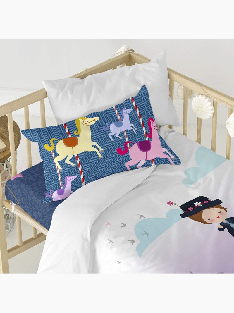 Parure housse de couette 2 pièces Nanny "Happyfriday" Multicolore - Kiabi