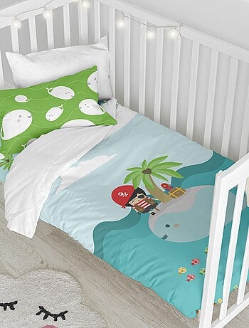 Parure housse de couette 2 pièces Pirata Berceau "Happyfriday