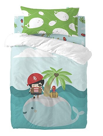 Parure housse de couette 2 pièces Pirata Berceau "Happyfriday