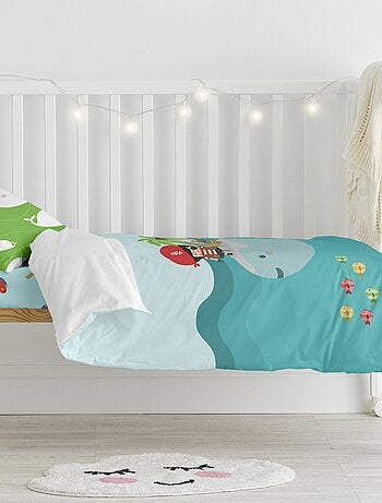 Parure housse de couette 2 pièces Pirata Lit Bébé "Happyfriday