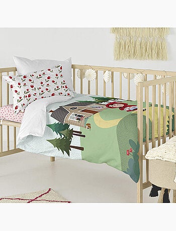Parure housse de couette 2 pièces Red riding hood Berceau "Happyfriday