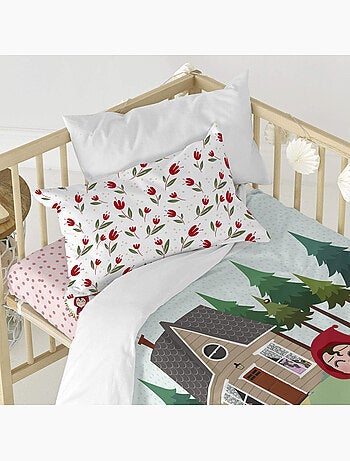 Parure housse de couette 2 pièces Red riding hood Berceau "Happyfriday