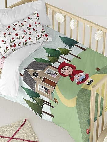 Parure housse de couette 2 pièces Red riding hood "Happyfriday"