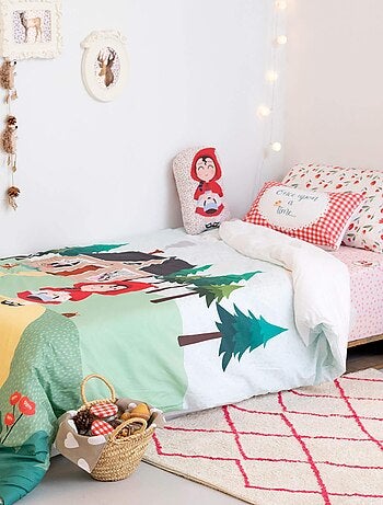 Parure housse de couette 2 pièces Red riding hood "Happyfriday