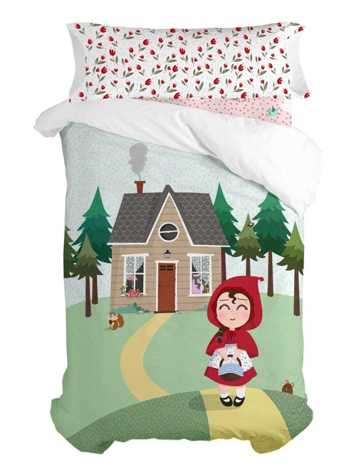 Parure housse de couette 2 pièces Red riding hood "Happyfriday" - Kiabi Parure housse de couette 2 pièces Red riding hood "Happyfriday" - Kiabi