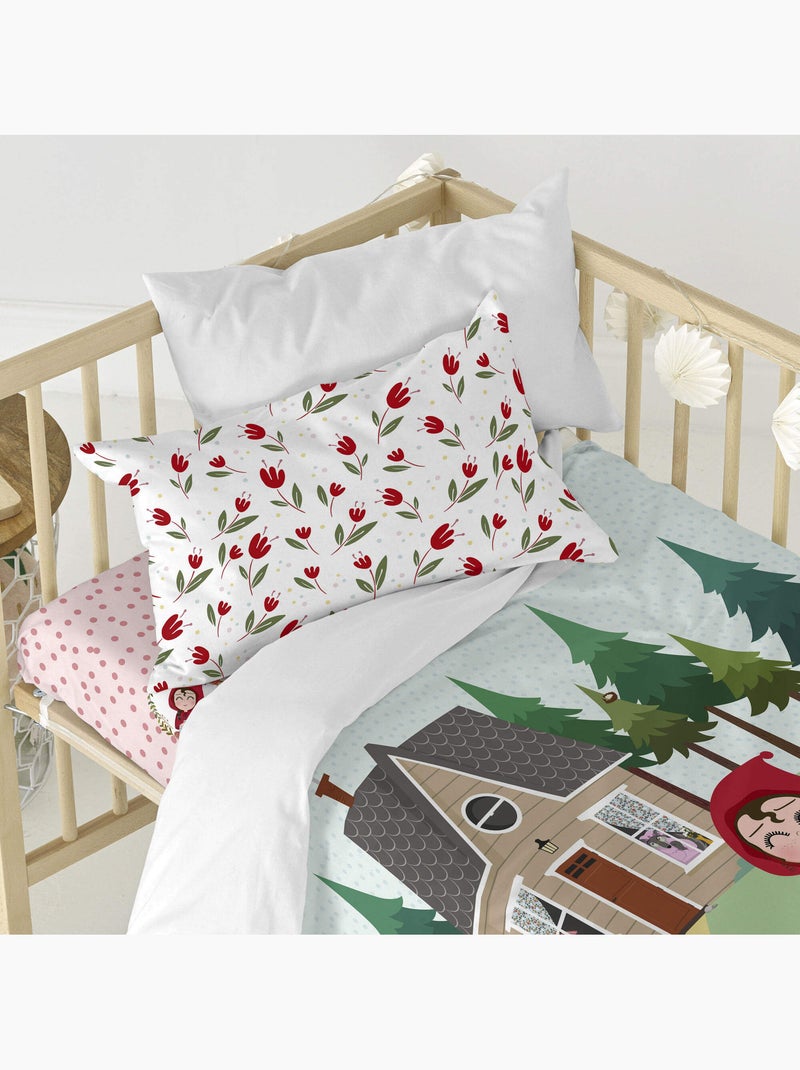 Parure housse de couette 2 pièces Red riding hood "Happyfriday" Multicolore - Kiabi