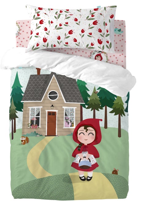 Parure housse de couette 2 pièces Red riding hood "Happyfriday" - Kiabi