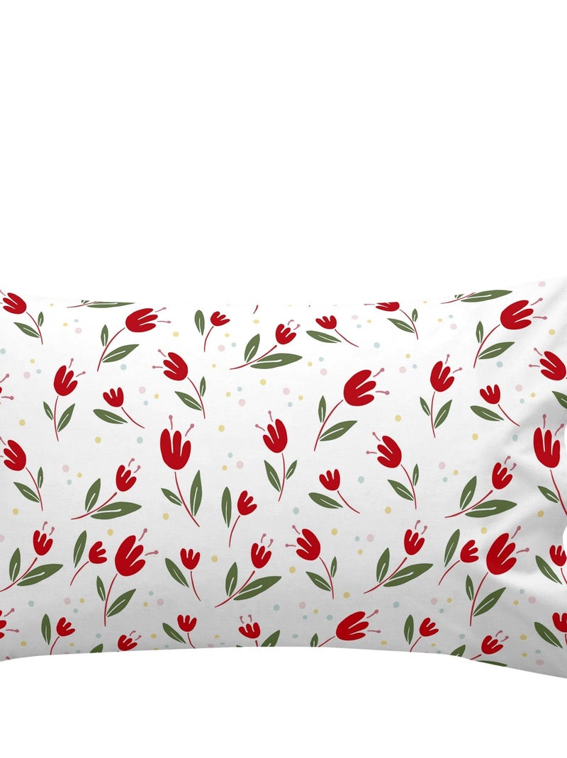 Parure housse de couette 2 pièces Red riding hood Lit Bébé "Happyfriday" Bleu Rouge - Kiabi
