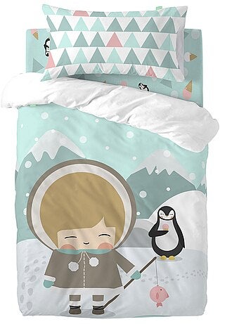 Parure housse de couette 2 pièces Skymo day "Happyfriday