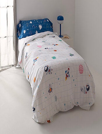 Parure housse de couette 2 pièces Space explorer "Happyfriday