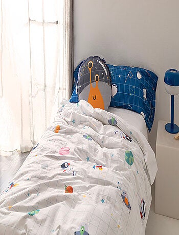 Parure housse de couette 2 pièces Space explorer "Happyfriday