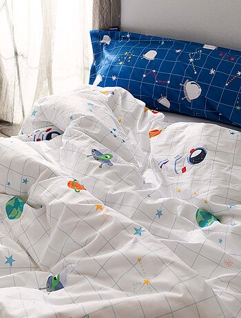 Parure housse de couette 2 pièces Space explorer "Happyfriday