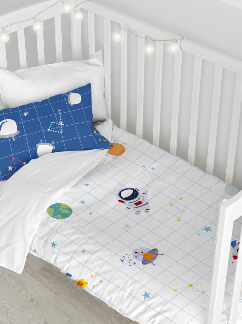 Parure housse de couette 2 pièces Space explorer "Happyfriday" Multicolore - Kiabi