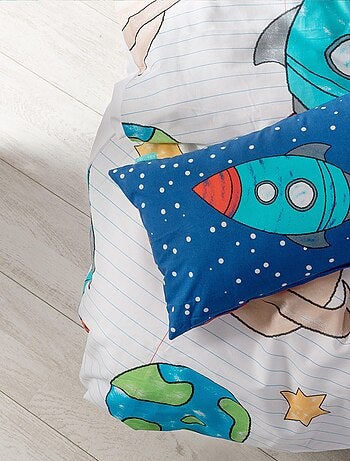 Parure housse de couette 2 pièces Space rocket "Happyfriday