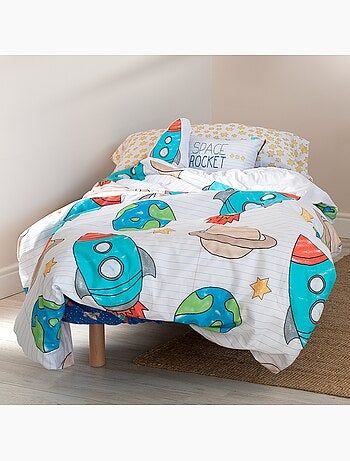 Parure housse de couette 2 pièces Space rocket "Happyfriday