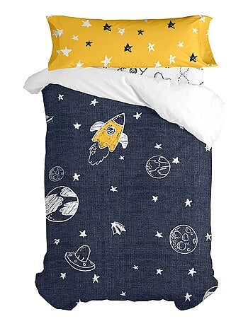 Parure housse de couette 2 pièces Starspace "Happyfriday