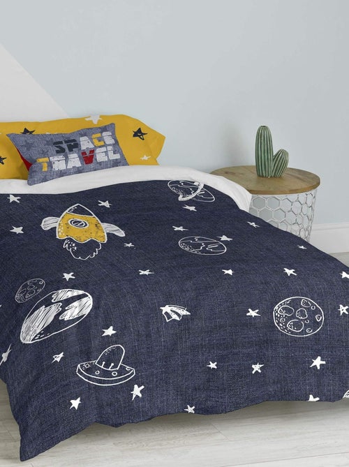 Parure housse de couette 2 pièces Starspace "Happyfriday" - Kiabi Parure housse de couette 2 pièces Starspace "Happyfriday" - Kiabi
