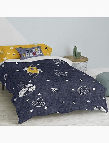 Parure housse de couette 2 pièces Starspace "Happyfriday