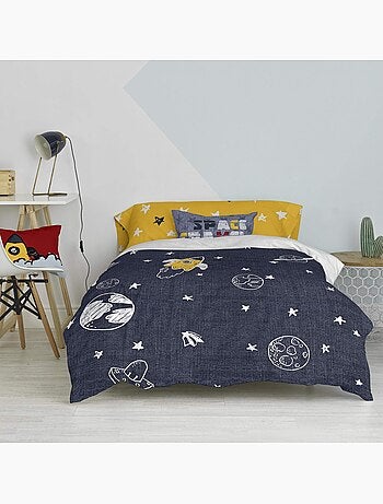 Parure housse de couette 2 pièces Starspace "Happyfriday