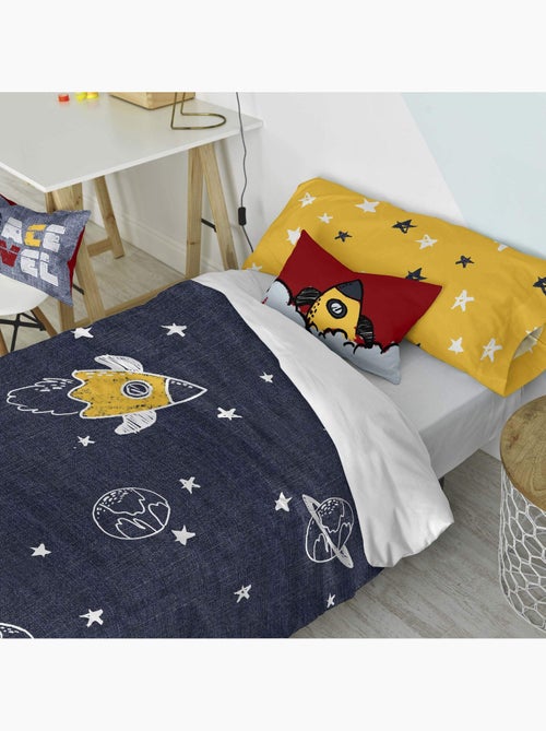 Parure housse de couette 2 pièces Starspace "Happyfriday" - Kiabi