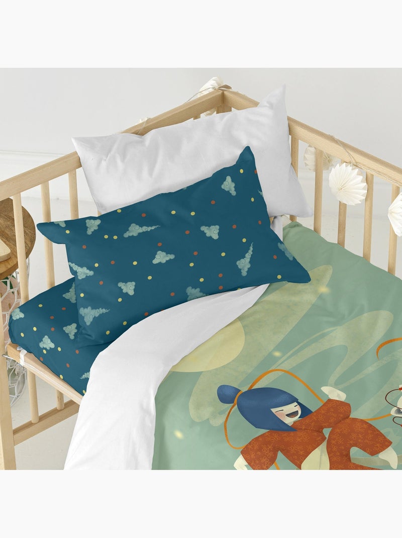 Parure housse de couette 2 pièces The warrior "Happyfriday" Multicolore - Kiabi