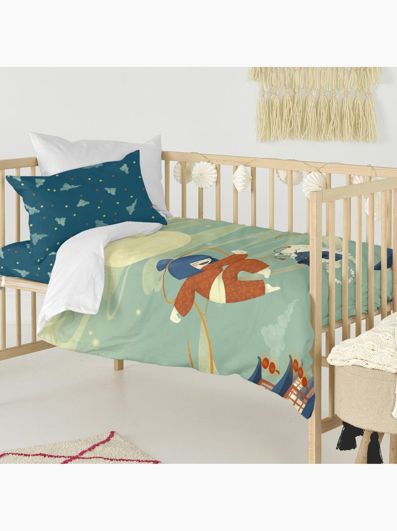 Parure housse de couette 2 pièces The warrior "Happyfriday" Multicolore - Kiabi