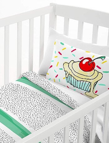 Parure housse de couette 2 pièces Topping "Happyfriday